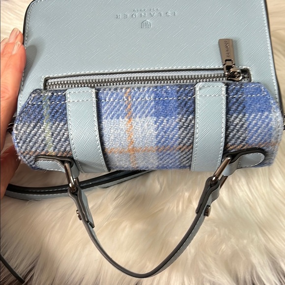 Harris Tweed Islander Blue Tartan Satchel Crossbody Bag NWOT- From Scotland - Picture 16 of 16